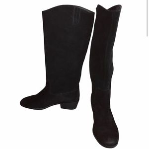 Frye Caden Black Suede Boots